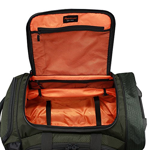 Pathfinder Gear 22 Inch Rolling Drop Bottom Duffel, Olive, One Size - color: Olive