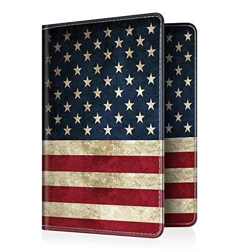 FINTIE Passport Holder, Slim Travel Wallet RFID Blocking Card Case Cover Passport Cover Protector Essentials with Credit Card Slots for Women/Men | Slim - color: US Flag