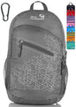 Outlander Packable Handy Lightweight Travel Hiking Backpack Daypack, Grey - color: Grey, size: 20L