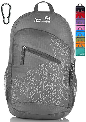 Outlander Packable Handy Lightweight Travel Hiking Backpack Daypack-Grey-L - color: Grey, size: 33L