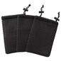 uxcell Nylon Mesh Drawstring Bag, 5 x 3.5 Inch Small Storage Pouch String Bags for Mini Stuff MP3 Charger Earphone Key, 3pcs Travel Kit Organizer for Lipstick Cosmetic Jewelry, Black