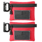 FRTKK 2 Pack Tactical Compact EDC Pouches Military Molle Utility Pouch Accessories Organizer Pouch Coin Purse Keychain Pocket Credit Card Holder Waist Pack - color: red 3