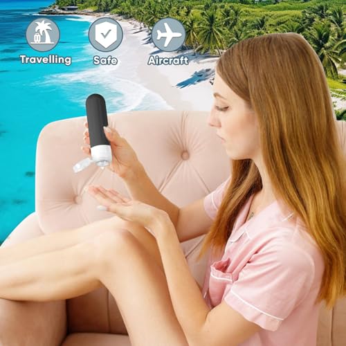 Landisun Travel Bottles for Toiletries 18Pack Travel Size Containers Toiletry Travel-Containers TSA Approved Leak Proof Black - color: Black