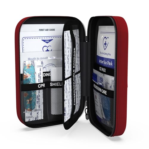 Small, First Aid and CPR Kit for children, toddler, and kids. Large Variety of Bandages to fit your childs injuries. Perfect travel first aid kit, Diaper Bag, Backpack, Car, and More. Quick and Effect - size: Small