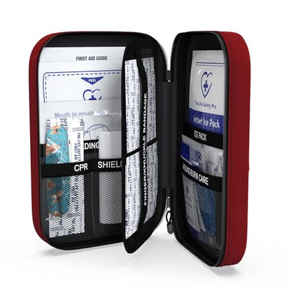 Small, First Aid and CPR Kit for children, toddler, and kids. Large Variety of Bandages to fit your childs injuries. Perfect travel first aid kit, Diaper Bag, Backpack, Car, and More. Quick and Effect - size: Small
