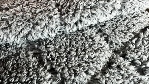 DOWN UNDER OUTDOORS Large Waterproof Windproof Extra Thick 350 GSM Quilted Fleece, or Sherpa Stadium Blanket - color: Black/Heather Grey
