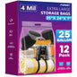 FURWEY 25 Gallon Extra Large Storage Bags 35”x 24”Resealable Clear Bags with Handle 4 Mil Thick Heavy Duty Big Bag for Clothes Pillow Travel Moving,Bedding,Shoes and Toys Storage, Pack of 12 - size: 25 gal - 12 pack