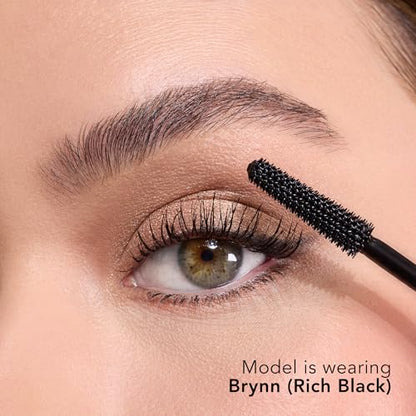 Thrive Causemetics Mini Makeup Essentials, Makeup Gift Set, Mini Liquid Lash Extensions & Volumizer Mini Mascaras, Brynn (Rich Black), Mini Eye Brightener Highlighter Sticks- 3 Shades