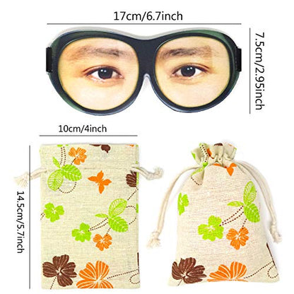 Honbay 3D Funny Eyeshade Soft Sleep Eye Mask with Adjustable Head Strap for Travel, Game, Party, Rest, Sleeping, etc (for Man) - style: Man