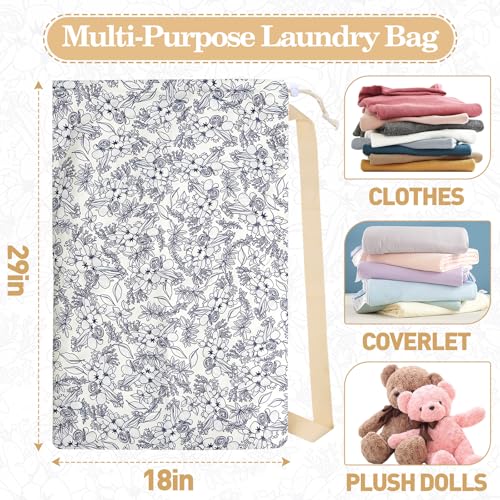 Laundry Bag, Dirty Backpack Laundry Bag For College Travel Laundromat Apartment, With Handles 29" X 18" (Vegetable Print) - color: Vegetable Print