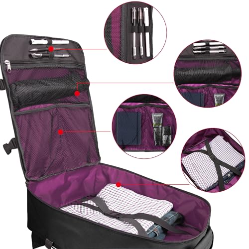 New Business Trip Backpack 21L Flight Approved Carry on Daypack 15-inch Laptop Notebook, Travel Commute Gym Sport, All Black - color: G-black