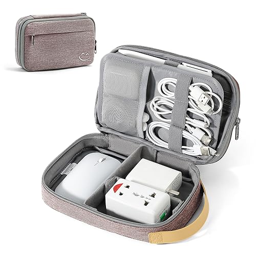 Travelkin Travel Electronic Cord Organizer Travel Case, Travel Cable Organizer Bag For Charger, Phone, Sd Card, Sim Card, Earphone, Usb Drives (Pink) - color: Pink, size: Medium