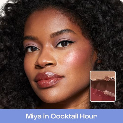 Alleyoop Stack The Odds – All-in-One Cream Makeup Palette with Blush, Contour, Bronzer & Highlighter, Stackable Face Palette for Natural Color, Easy Touch-Ups & Travel Makeup Convenience,Cocktail Hour - color: Cocktail Hour
