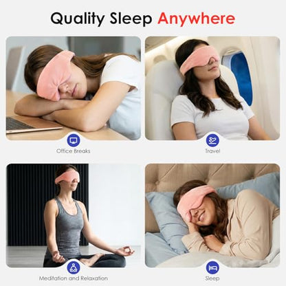 Akakios Heated Eye Mask for Dry Eyes, Microwavable Moist Heat Weighted Eye Masks Warm Compress for Dark Circles and Puffiness, Relief Stye Treatment, with Washable Cover(Pink) - color: Pink
