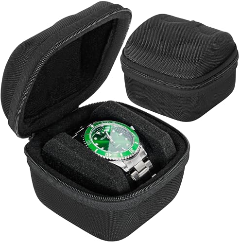 1 slots watch storage box, portable hard watch travel box, watch storage display storage box, padded watch portable box for watches - size: 1 Slot