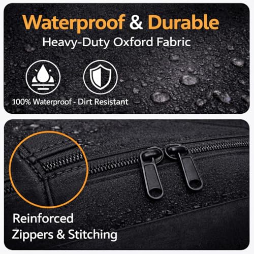 Vexillum Portable Grill Tool Storage Bag – Large BBQ Utensil Organizer for Grilling & Camping, Waterproof & Stain-Resistant Fabric with Pockets, Barbecue Accessories Case Container (22"x6.5"x7.2")