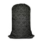 Swono Dark Grey Damask Extra Large Laundry Bag with Drawstring Heavy Duty Travel Dirty Clothes Bag for Laundromat and Household - color: Dark Grey Damask