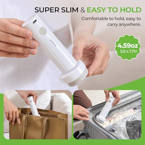 Vacuum Storage Bags for Travel - 9 Pack Compression Packing with Wireless Electric Pump for Luggage Vacuum Seal Bags for Clothes Suitcase Space Saver Organizer 3 XSmall/3 Small/3 Medium - size: 9 Combo Travel Size