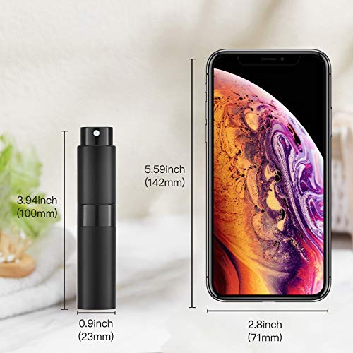 Tekson 8ml Travel Perfume Atomizer Refillable, Mini Cologne Spray Bottle Empty, Small Aftershave Portable Sprayer for Liquid Dispenser(Green) - color: BBCSG