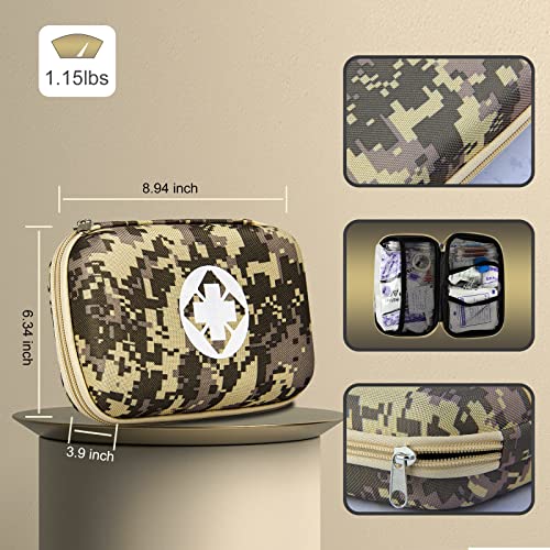276Pcs Business First Aid Emergency Industrial First Aid Kits Basic Refill Supplies for Workplace Business Camouflage - style: 276Pcs-Camouflage