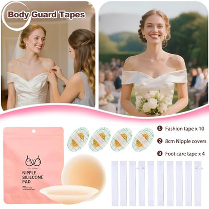 Bridal Emergency Kit for Wedding Day, Women's 40+ Essentials Items for Bride with Cosmetic Bag, Must-Haves for Wedding & Daily Travel, All-in-One Survival Set, Perfect Bride Wedding Gift