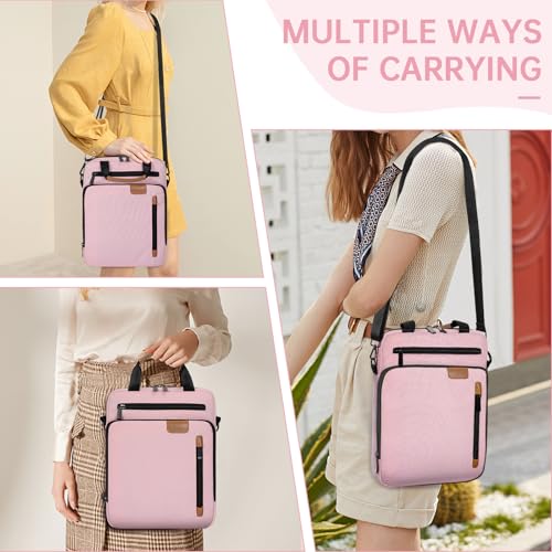 9-11 Inch Tablet Sleeve Bag, Padded Protective Travel Carrying Case for iPad A16 2025, iPad Air M4 11-inch 2026 M3 M2, iPad Pro M5/M4 11 inch, iPad 10/9/8/7th, Galaxy Tab A9+/S9/S8 11" - color: Pink, size: 9-11 Inch