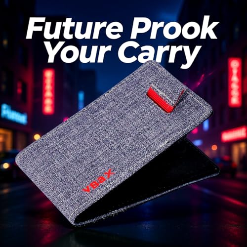 RFID Minimalist Slim Wallet for Men and Women, Holds Up to 12 Cards, Cash, Key Thin and Lightweight Credit Card Holder, Grey Ballistic Nylon - color: Grey Canvas