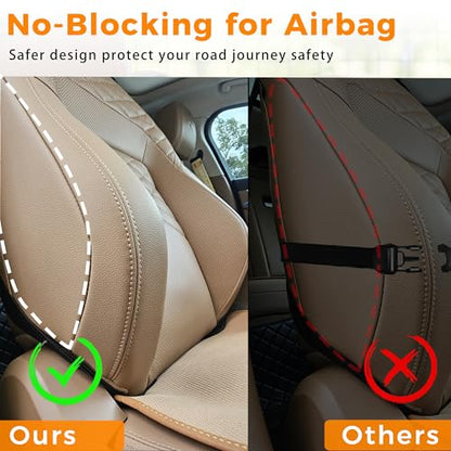Tactical Seat Back Organizer, Molle Car Seat Organizer Panel with 5 Detachable Molle Pouch for Car Truck Ford Jeep Vehicle, Military Grade Storage Panel Backseat Protector for Man, Black