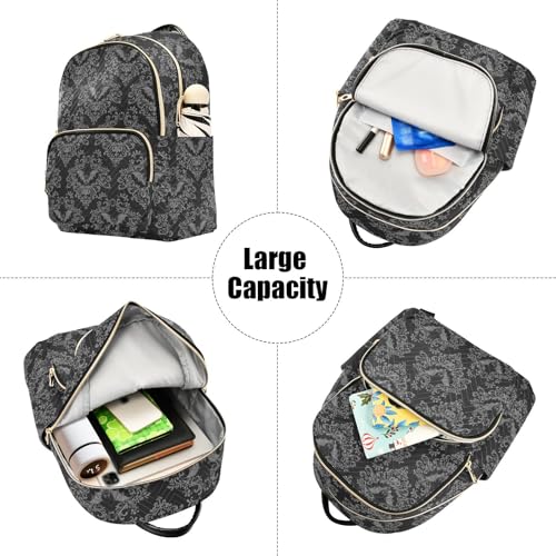 Women Fashion Backpack Purse Casual Lightweight Travel Shoulder Bag Goth Bats Black Rucksack Ladies Bag, Small - color: Color 02, size: Small