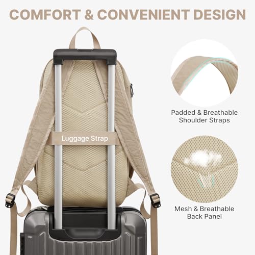 G4Free Hiking Backpack for Women Men 20L Lightweight Travel Backpacks Daypack Outdoor Daily Camping, Khaki - color: Khaki
