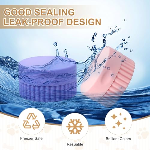 uxcell 4pcs Travel Containers for Toiletries, 0.68oz 20ml Small Silicone Cream Jars Leak-proof Travel Essentials with Lid for Cosmetic Body Skin Cream, Pink - color: Pink