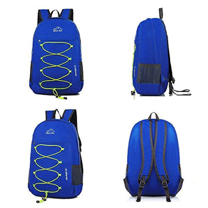 Outdoor Water Resistant Hiking Backpack - color: Blue