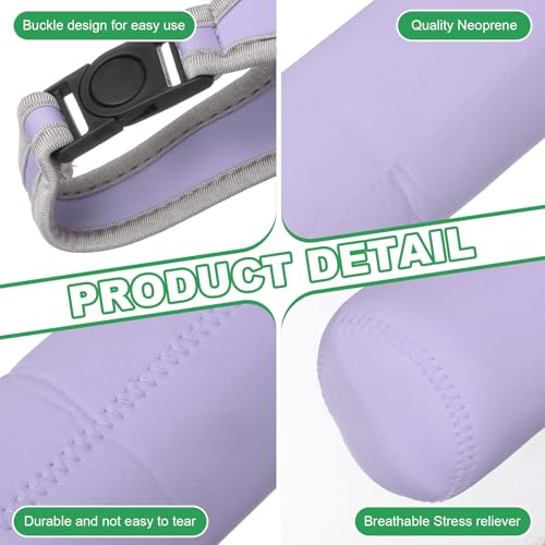 uxcell 2pcs Neoprene Carrier Water Bottle Sleeve, 15.5-20oz Insulated Water Glass Bottle Carrier Bag Collapsible Drink Bottle Sleeve Cover Holder with Handle, Light Purple - color: Light Purple