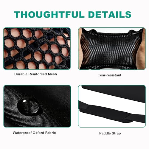 Beach Bags for Women, Large Beach Tote Bag Waterproof Mesh Swim Pool Bag with Cooler for Travel Vacation Essentials - color: Black