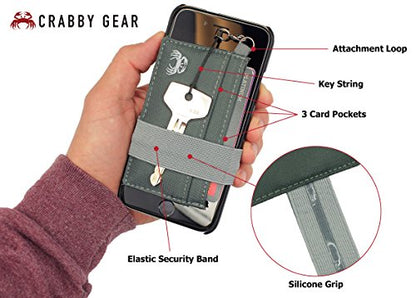 Crabby Wallet - Thin Minimalist Front Pocket Wallet - Canvas Series - Credit Card Holder - Small Travel Wallets - Compact Wallets For Men and Women - Carry Cards, Cash, Phone, Keys (Mona) - color: Mona