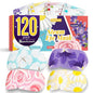 AROIC 120 Pack Steam Eye Masks Disposable, Heated Sleep Eye Mask for Women Warm Compress for Eyes, Relaxation Mothers Day Gifts, Travel Essentials - Lavender, Unscented, Chamomile, Rose - size: 1 Count (Pack of 120)