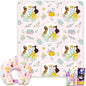 Disney Princess Travel Blanket and Pillow Set - Bundle with 40"x 50" Belle, Tiana, Rapunzel Throw Blanket, Neck Pillow, Stickers, More | Disney Princess Travel Accessories for Kids, Girls