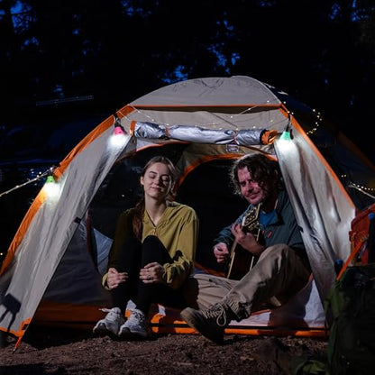 EverBrite 3-Pack Camping Lights - 3 Lighting Modes, Outdoor Portable LED Bulbs Ideal for Kids' Adventure Activities, Camping, Emergency and More, 3 x AAA Batteries Included