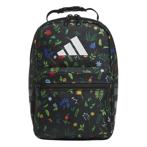 adidas Kids Santiago Lunch Bag – Insulated Cooler Lunchbox for Girls & Boys, 8L, Distilled Pink/White/4, One Size - color: Distilled Pink/White/4