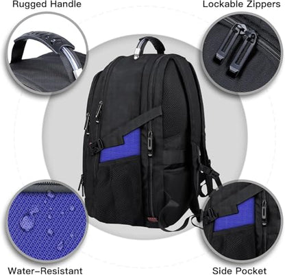 ANTERK Extra Large Backpack, Travel Backpack, Sturdy TSA Water Resistant 17.3 Inch Backpacks, Anti Theft Business Computer Backpacks Gifts for Men Women, Dark Blue - color: Dark Blue, size: 17 inch