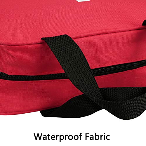 3 Pack Nylon First Aid Empty Kit,Compact and Lightweight First Aid Bag for Emergency at Home, Office, Car, Outdoors, Boat, Camping, Hiking(Bag Only) - size: 9.8*7.1*3.1 Inch