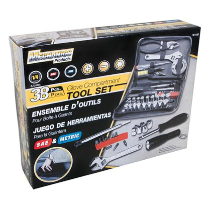 Performance Tool W1197 38 Piece Compact Tool Set with Zipper Case