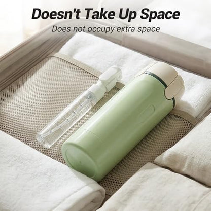 4-in-1 Travel Dispenser Bottle Refillable, 2026 New 4 Pack 30ML Travel Bottles for Toiletries, Leak Proof Travel Size Containers, Shampoo and Conditioner Bottles (Green+White) (Green+White) - color: Green+white