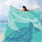Packable Waterproof Picnic Blanket, Waterproof Beach Blanket Sandproof with Stakes, Large Foldable Beach Blanket Waterproof Sandproof, Sand Free Waterproof Beach Mat, 79x83 Inches