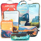 Large Compression Packing Cubes for Travel-Packing Cube Luggage Organizers 7 Piece Set for Checked Luggage-Ultralight, Expandable/Compression Bags by TRIPPED Travel Gear (National Parks) - color: National Parks