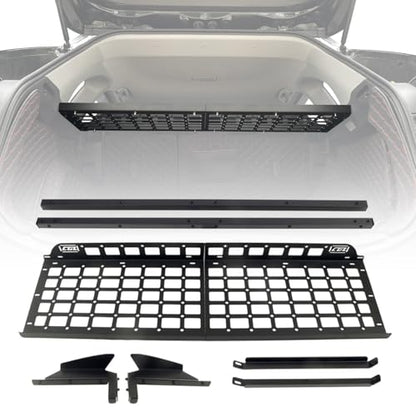HIGH FLYING for Toyota RAV4 2019-2025 Car Accessories Modular Storage Molle Panel Cargo Shelf Organizer Luggage Carrier Rack Aluminum Alloy (with Conjoined Cross Bar) - size: 2019-2025 with Conjoined Cross Bar