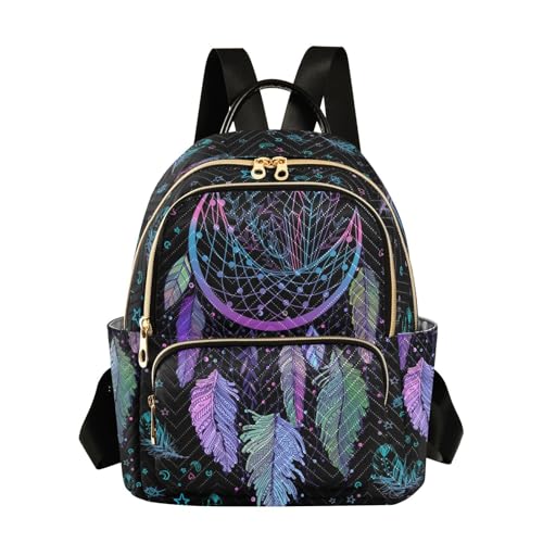 Women Fashion Backpack Purse Casual Lightweight Travel Shoulder Bag Dreamcatcher Rucksack Ladies Bag, Small - color: Dreamcatcher, size: Small