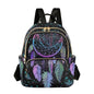 Women Fashion Backpack Purse Casual Lightweight Travel Shoulder Bag Dreamcatcher Rucksack Ladies Bag, Small - color: Dreamcatcher, size: Small