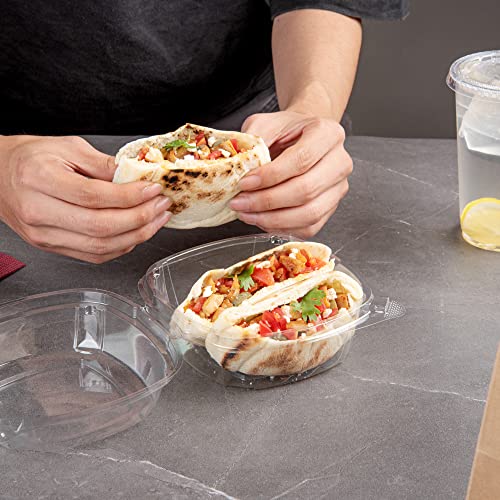 Restaurantware Thermo Tek 18.6 Ounce Clamshell Containers 100 Anti-Fog To Go Food Containers - Freezable Rectangle Clear Plastic Food Packaging Containers Disposable - size: 19 oz