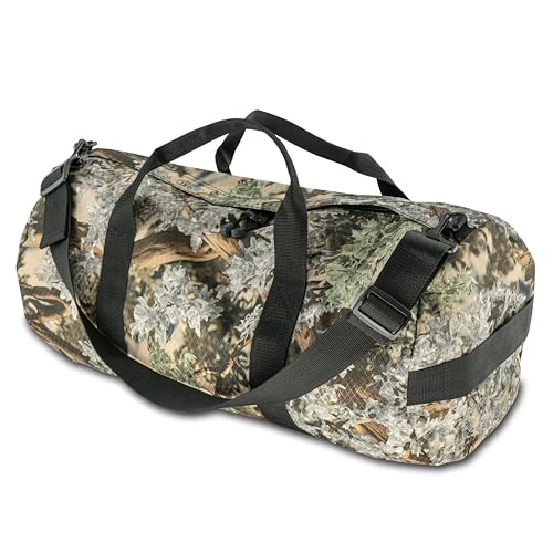 44L Daily Duffel Bag, Heavy-Duty Gear Bag, 1050D Tuff Cloth, Diamond Ripstop, Reinforced Stitching - Camo (12" x 24") - color: Desert Shadow, size: 12" x 24" (44 Liters)